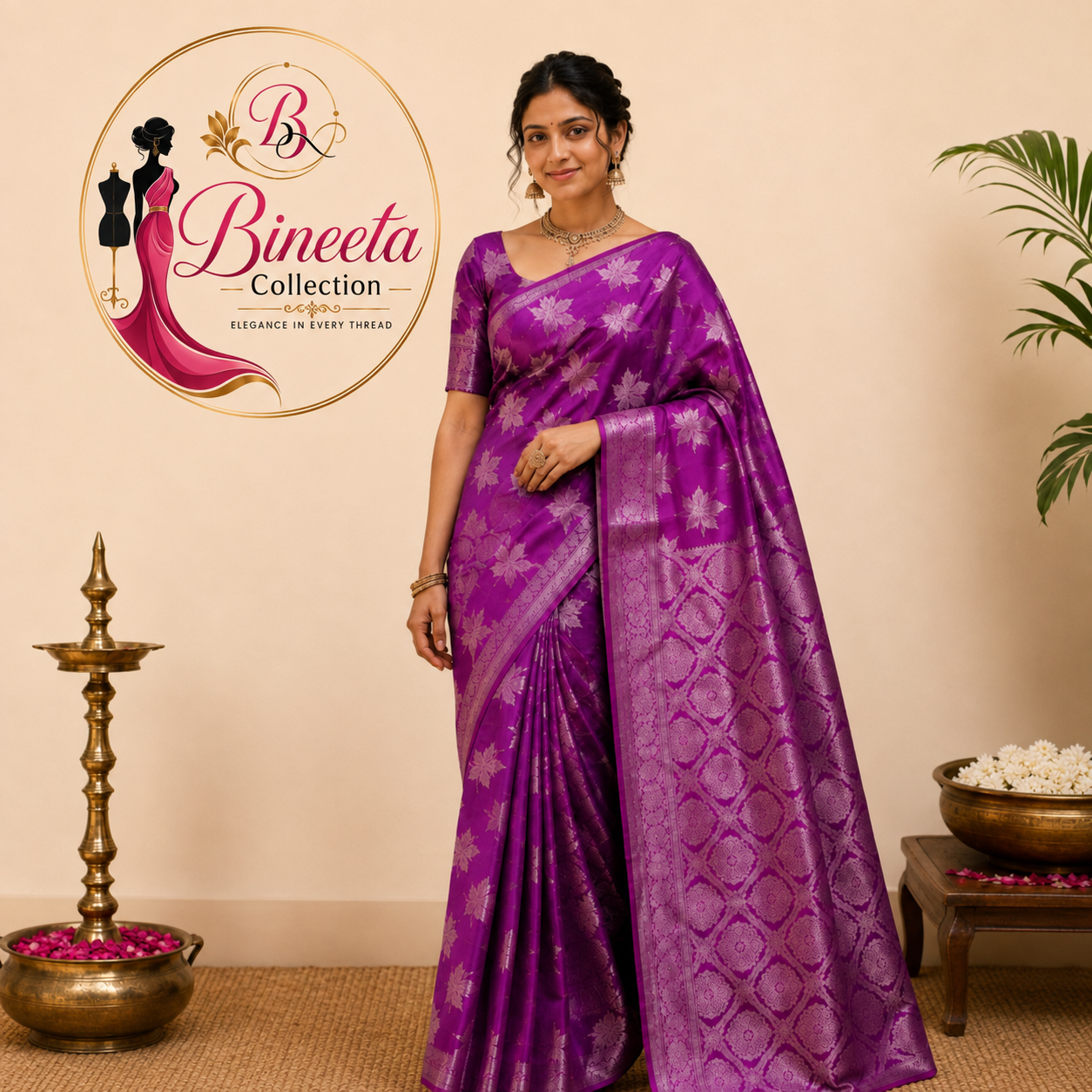 Semi Bangalor Silk Saree