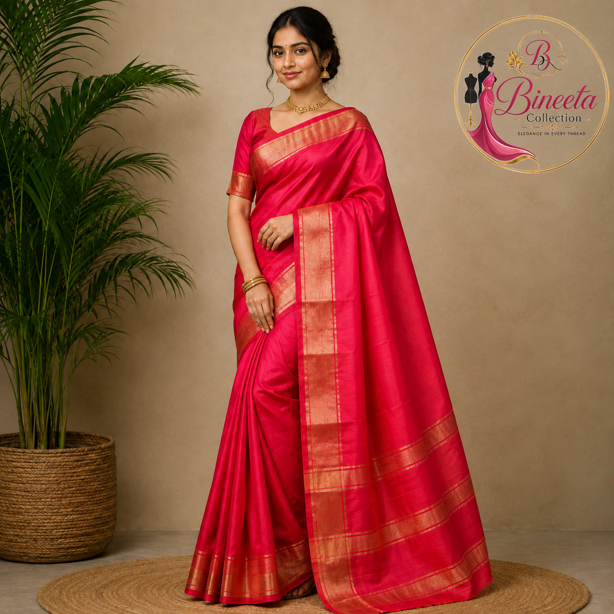 Woven Mangalagiri Cotton blend, cotton silk saree