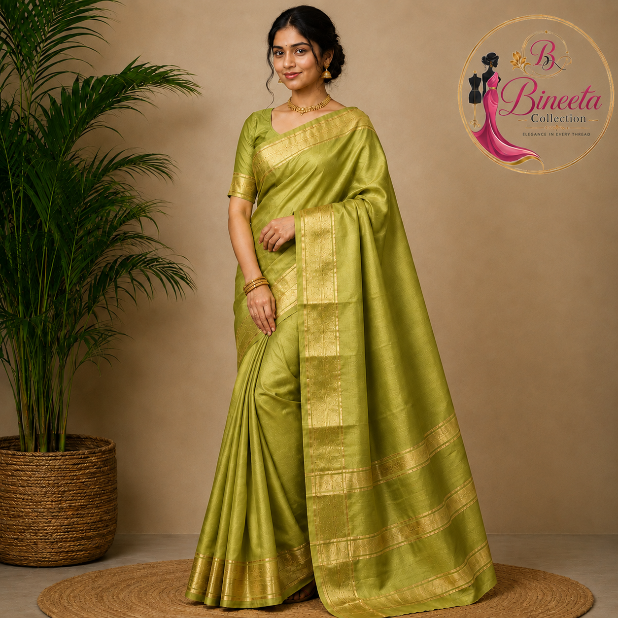 Woven Mangalagiri Cotton blend, cotton silk saree