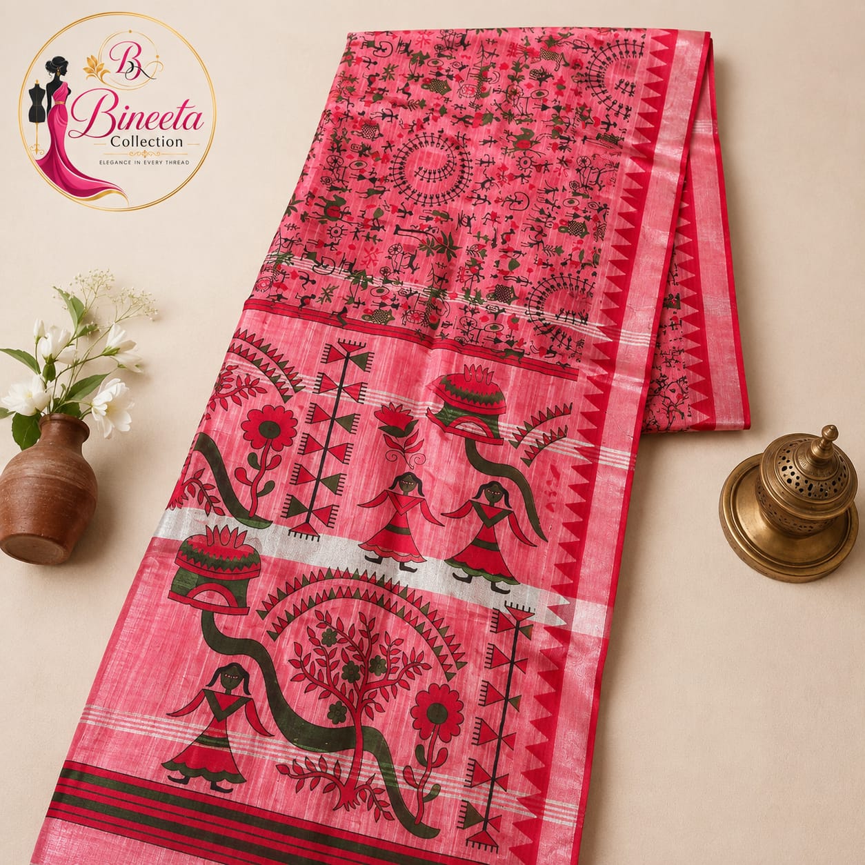 Handloom saree — view 2