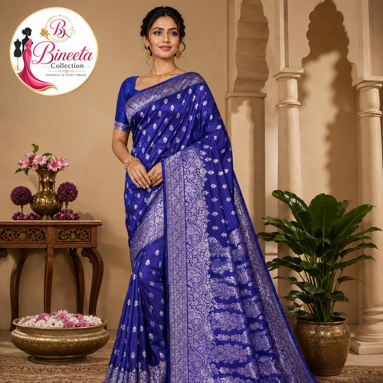 Banarasi style silk saree