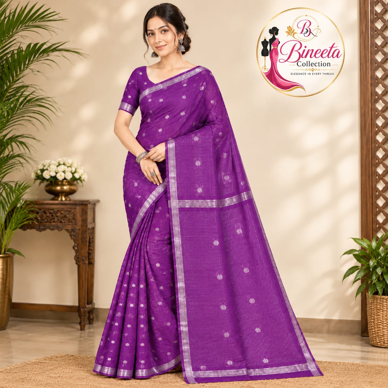 Maheshwari cotton silk